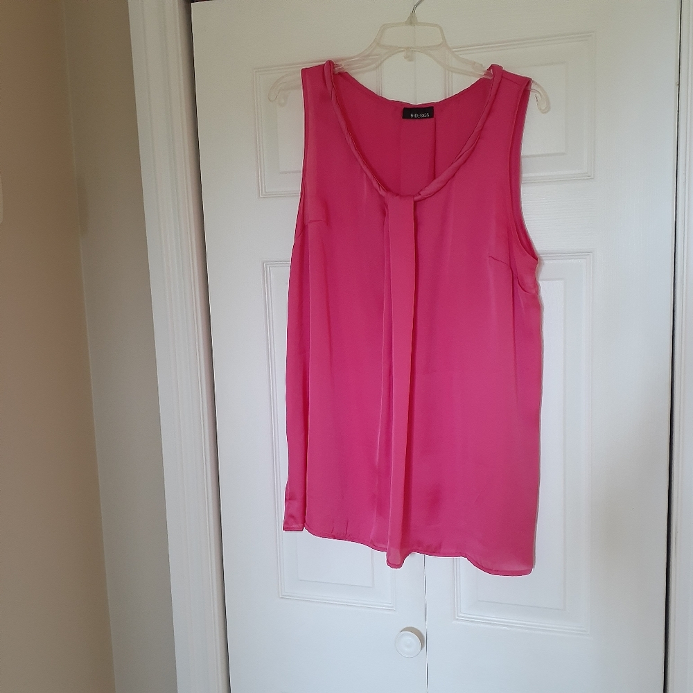 Ladies L/XL By Design Fushia Luxury  Camisole/Tank